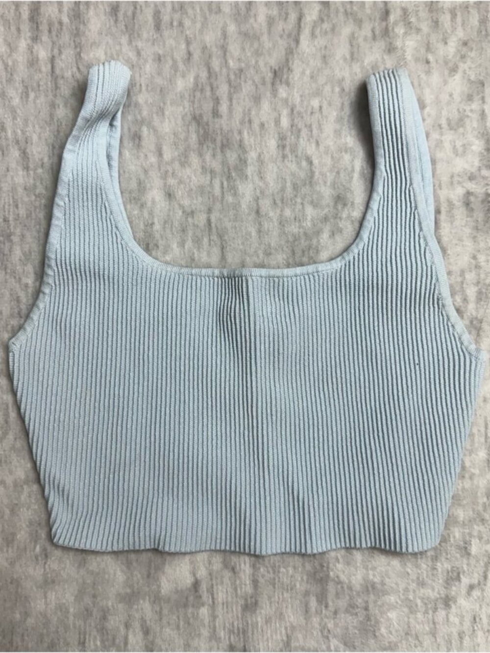 Aritzia Babaton Sculpt Knit Squareneck Cropped Tank Top